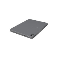 Produktbild för Logitech Combo Touch - tangentbord och foliefodral - med pekdyna - QWERTZ - tysk - oxford-grå Inmatningsenhet