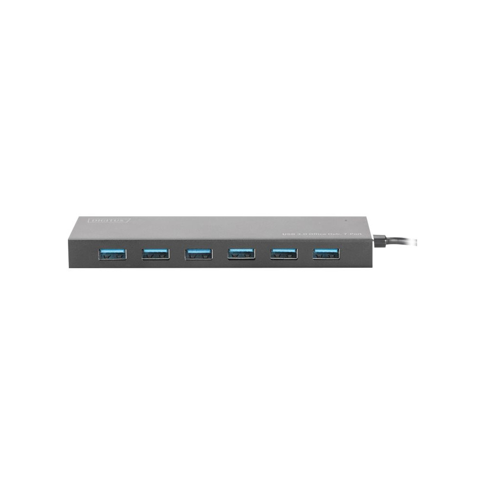 Produktbild för DIGITUS USB 3.0 Office Hub DA-70241-1 - hubb - 7 portar