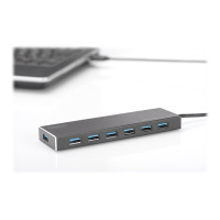 Produktbild för DIGITUS USB 3.0 Office Hub DA-70241-1 - hubb - 7 portar