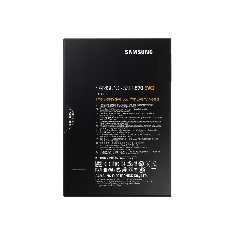 Produktbild för Samsung 870 EVO MZ-77E500B - SSD - 500 GB - SATA 6Gb/s