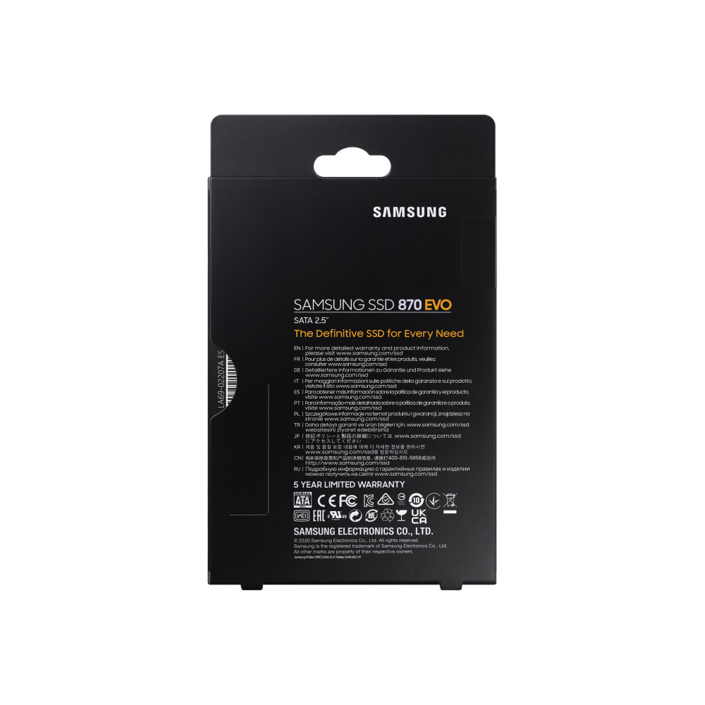 Produktbild för Samsung 870 EVO MZ-77E500B - SSD - 500 GB - SATA 6Gb/s