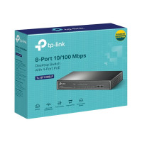 Produktbild för TP-Link TL-SF1008LP - V1 - switch - 8 portar - ohanterad