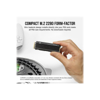 Produktbild för CORSAIR MP600 PRO LPX - SSD - 2 TB - PCIe 4.0 x4 (NVMe)