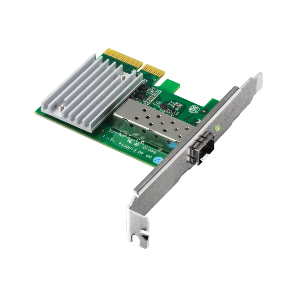 Produktbild för TRENDnet TEG-10GECSFP - nätverksadapter - PCIe 2.0 x4 - 10 Gigabit SFP+ - TAA-kompatibel