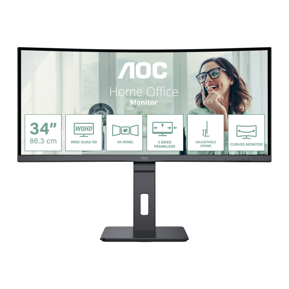 Produktbild för AOC Pro-line CU34P3CV - P3 Series - LED-skärm - böjd - 34"