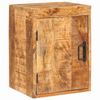 Produktbild för Sängbord 2 pcs Brun 35 x 33 x 48 cm Massivt mangoträ