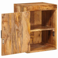 Produktbild för Sängbord 2 pcs Brun 35 x 33 x 48 cm Massivt mangoträ