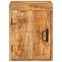 Produktbild för Sängbord 2 pcs Brun 35 x 33 x 48 cm Massivt mangoträ