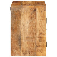 Produktbild för Sängbord 2 pcs Brun 35 x 33 x 48 cm Massivt mangoträ