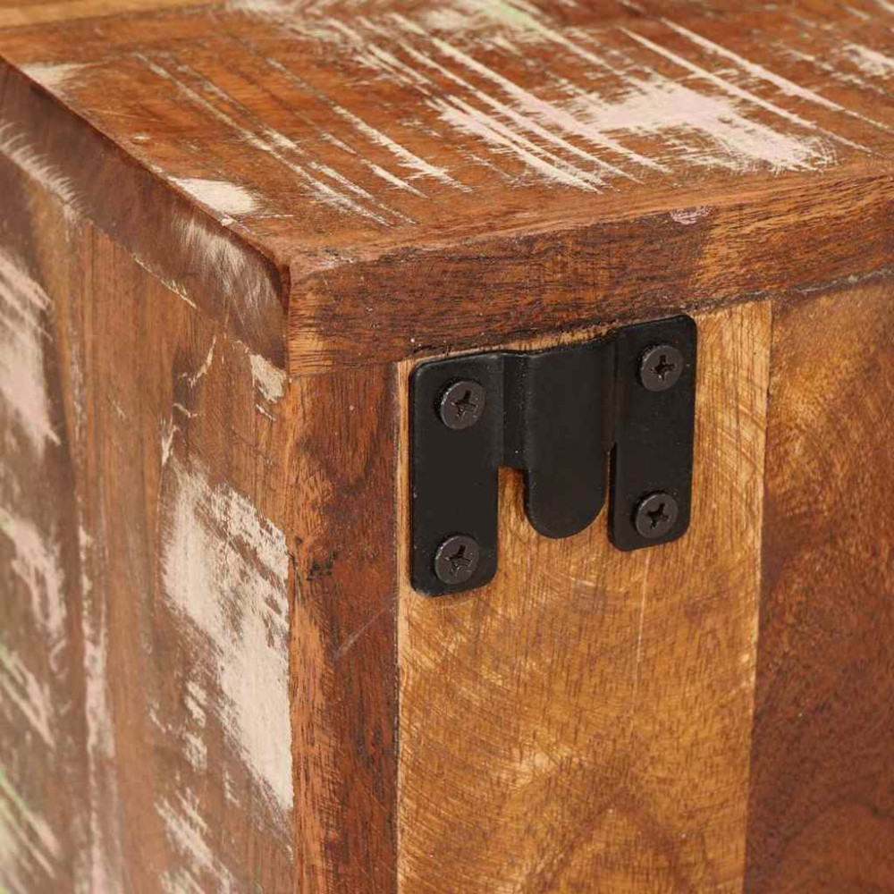 Produktbild för Sängbord 2 pcs Brun 35 x 33 x 48 cm Massivt återvunnet trä