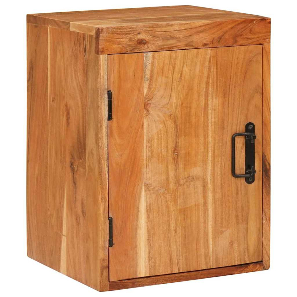 Produktbild för Sängbord Brun 35 x 33 x 48 cm Massivt Trä Akacia