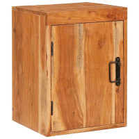 Produktbild för Sängbord Brun 35 x 33 x 48 cm Massivt Trä Akacia