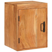 Produktbild för Sängbord Brun 35 x 33 x 48 cm Massivt Trä Akacia