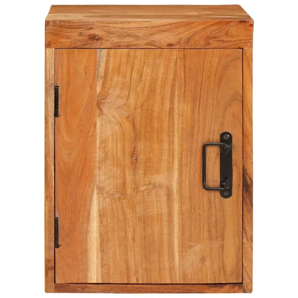 Produktbild för Sängbord Brun 35 x 33 x 48 cm Massivt Trä Akacia