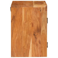 Produktbild för Sängbord Brun 35 x 33 x 48 cm Massivt Trä Akacia
