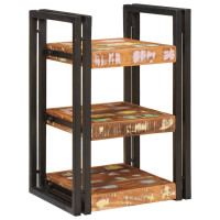 Produktbild för Sängbord 2 pcs Brun och svart Massivt återvunnet trä