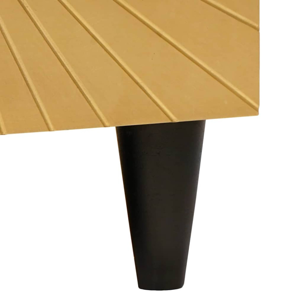 Produktbild för Kaffeebord Svart och Guld 80 x 50 x 40 cm Konstruerat trä