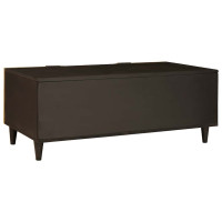 Produktbild för Kaffeebord Svart och Guld 100 x 54 x 40 cm Konstruerat trä