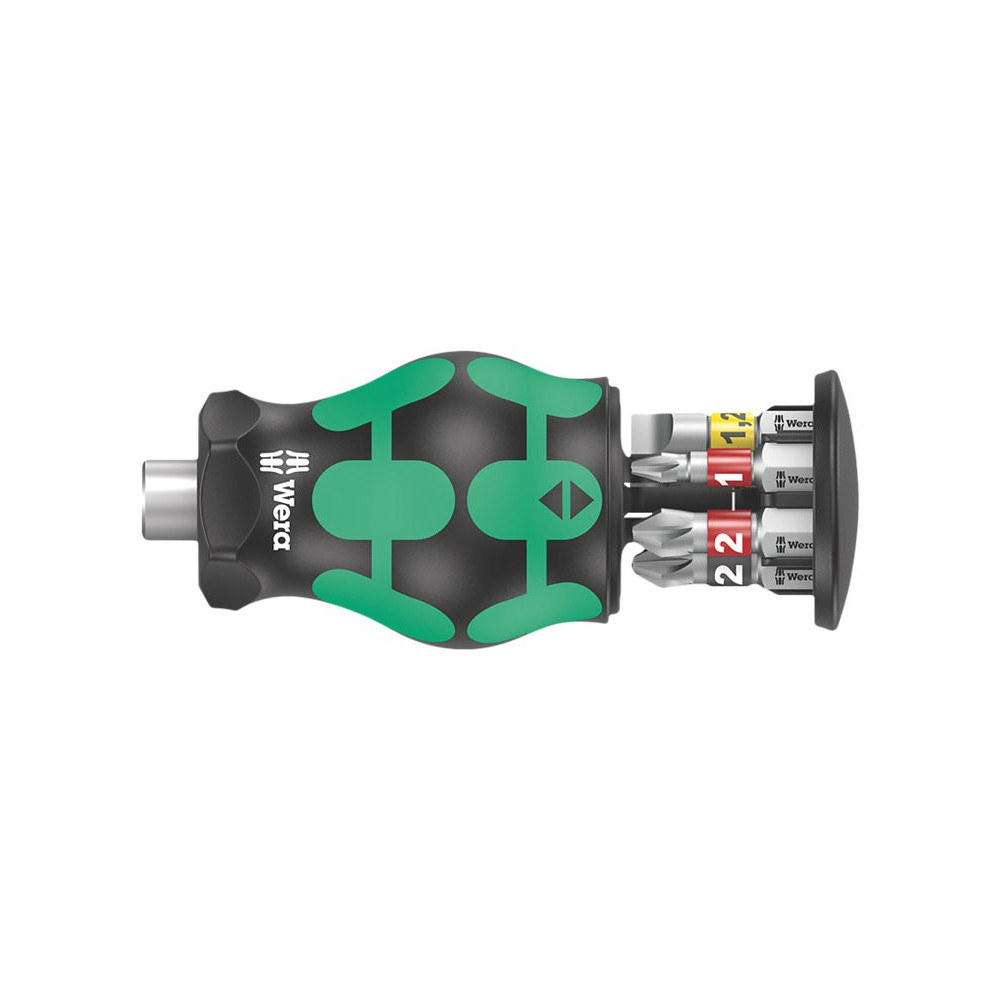 Produktbild för Wera Kraftform Kompakt Stubby Magazin 2 - screwdriver handle with bit set