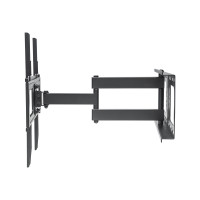 Produktbild för Manhattan TV & Monitor Mount (Clearance Pricing), Wall, Full Motion, 1 screen, Screen Sizes: 32-55", Black, VESA 200x200 to 400x400mm, Max 50kg, LFD, Tilt & Swivel with 3 Pivots, Lifetime Warranty konsol - för LCD-TV - svart