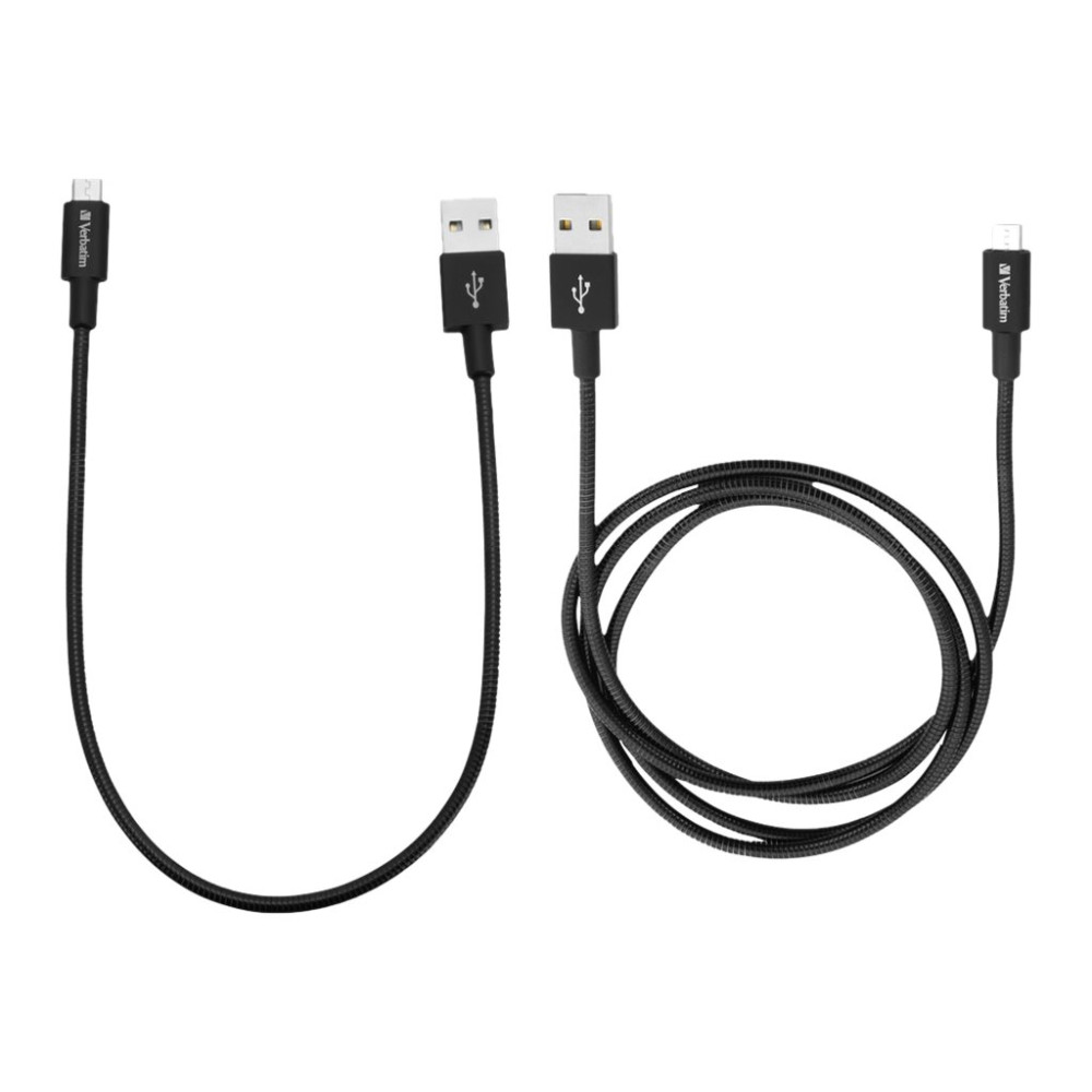 Produktbild för Verbatim Sync and Charge - USB-kabelsats - USB till mikro-USB typ B