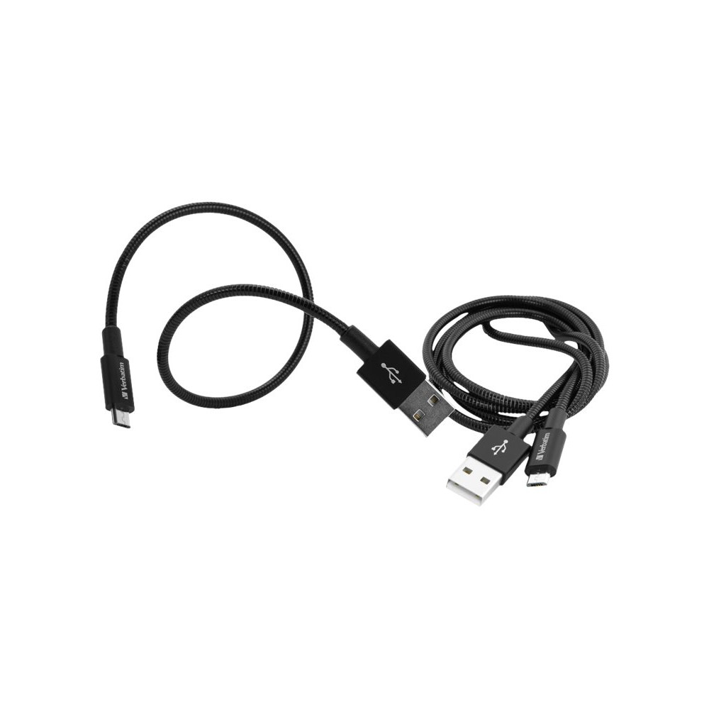 Produktbild för Verbatim Sync and Charge - USB-kabelsats - USB till mikro-USB typ B