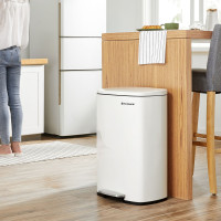 Produktbild för Trash Can White, Black 43x37x63cm