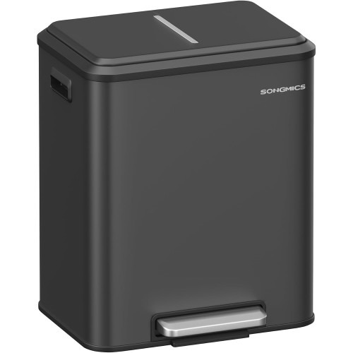 Songmics Trash Can Black 42x33x49cm