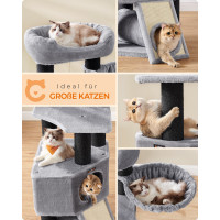 Produktbild för Cat Tree Grey 50x50x141cm