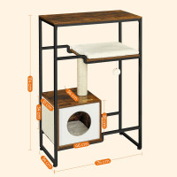 Produktbild för Cat Tree X: Antique 74x34x114cm