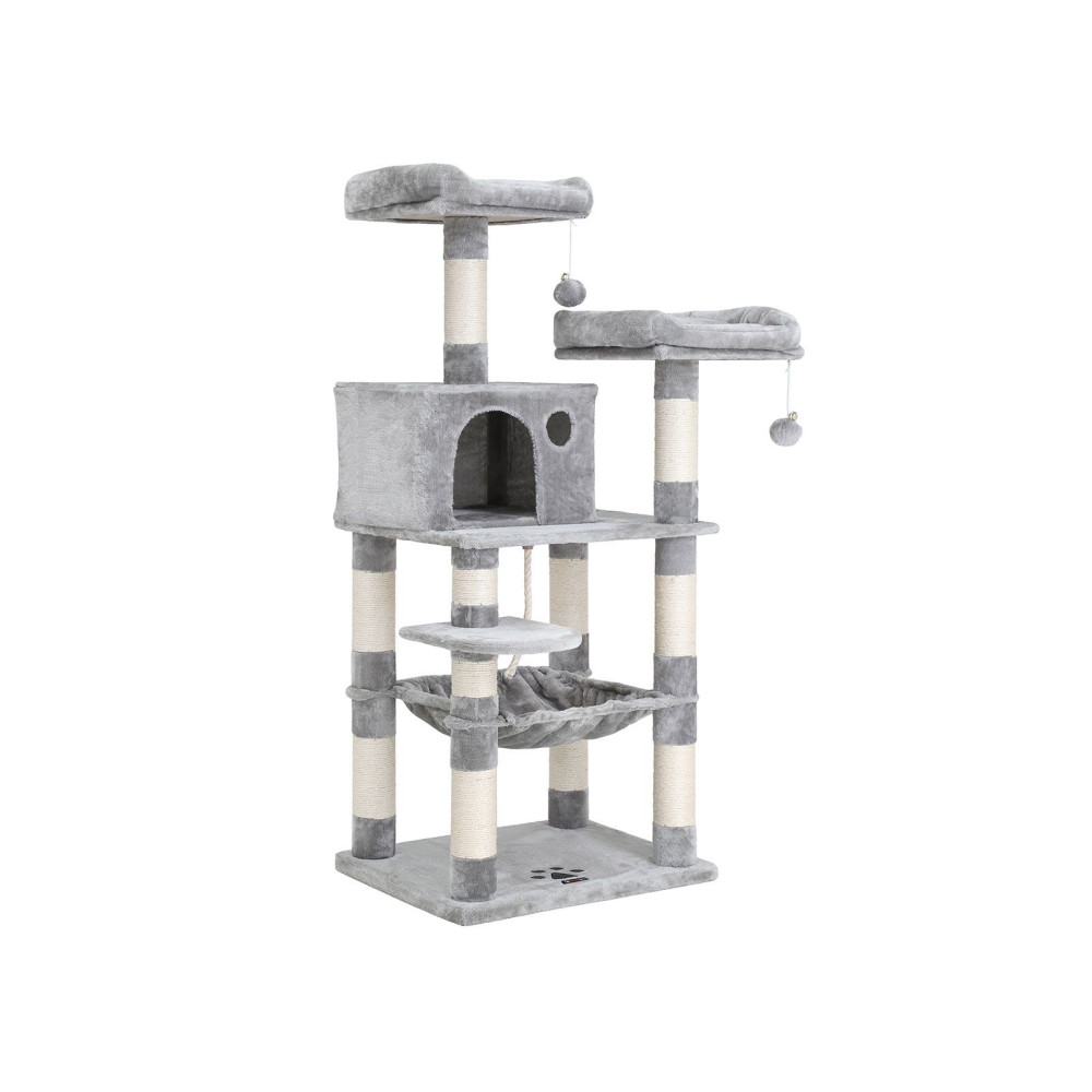 Produktbild för Cat Tree Grey 143x55x45cm