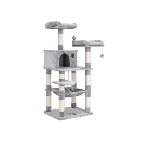 FEANDREA Cat Tree Grey 143x55x45cm