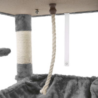 Produktbild för Cat Tree Grey 143x55x45cm