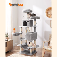 Produktbild för Cat Tree White 55x45x165cm