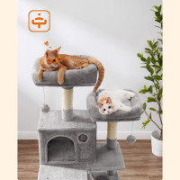 Produktbild för Cat Tree White 55x45x165cm