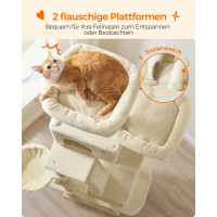Produktbild för Cat Tree Milky Coffee Color 60x50x206cm