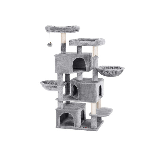 FEANDREA Cat Tree Grey 55x40x164cm