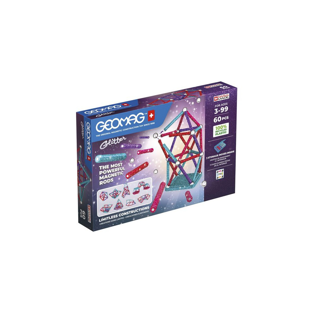 Produktbild för GEOMAG glitter 60 delar