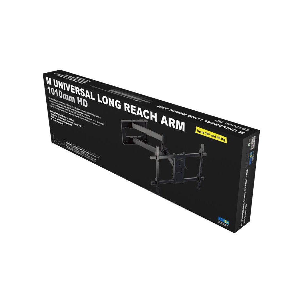 Produktbild för Multibrackets M Universal Long Reach Arm fäste - för platt panel - svart