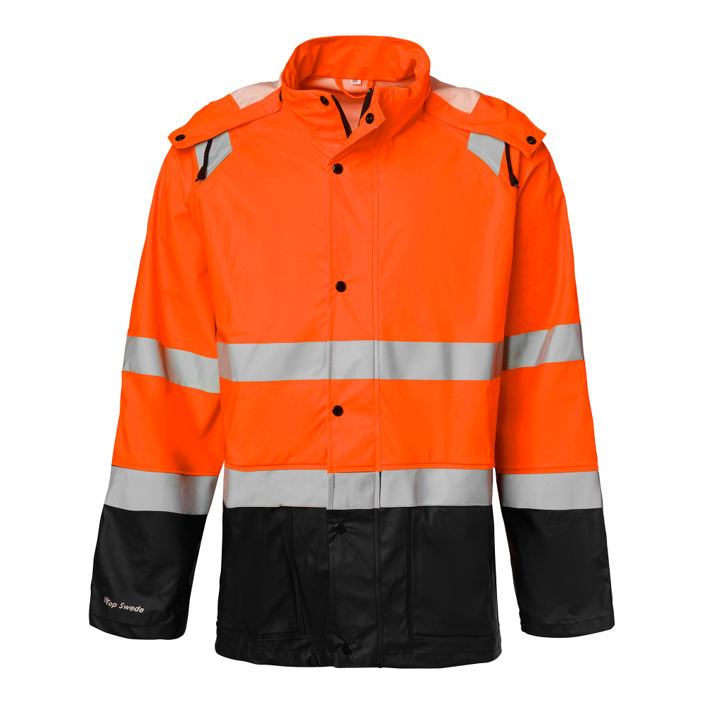 Produktbild för 180 Rain Jacket Hi-Vis Fluorescent orange/black Unisex