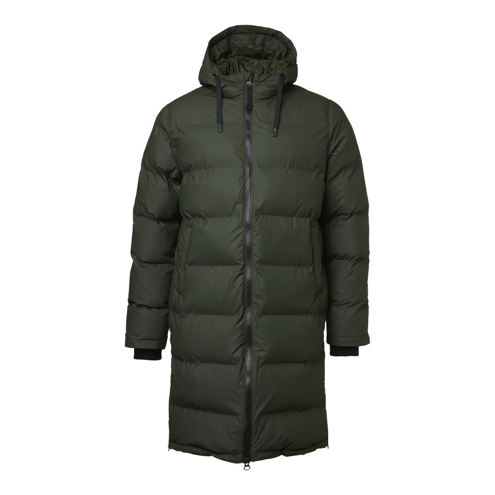 Produktbild för Shanna Long Padded Coat Dark olive Unisex