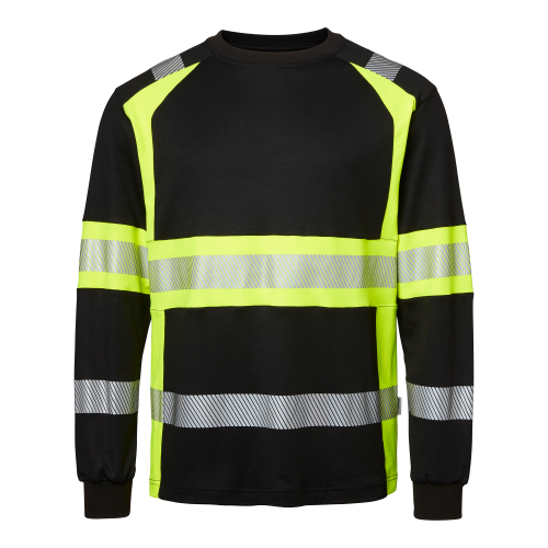 Top Swede 601 LS T-shirt Black/fluorescent yellow Male