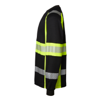 Produktbild för 601 LS T-shirt Black/fluorescent yellow Male
