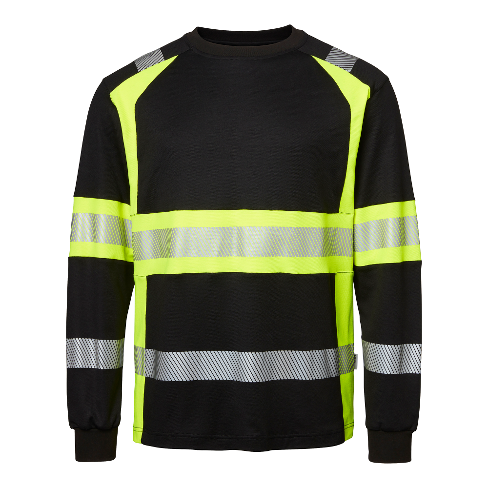 Produktbild för 601 LS T-shirt Black/fluorescent yellow Male