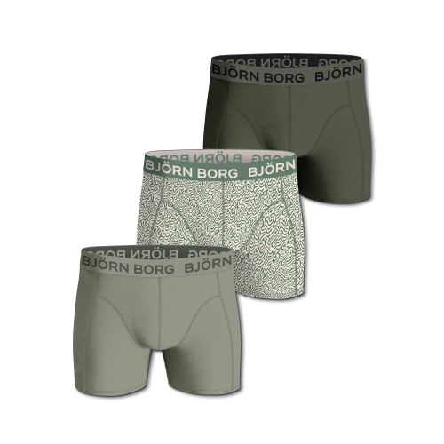 Björn Borg Boxer Multi 3-p Underwear Army green Male