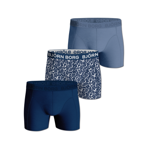 Björn Borg Boxer Multi 3-p Underwear Blue Male