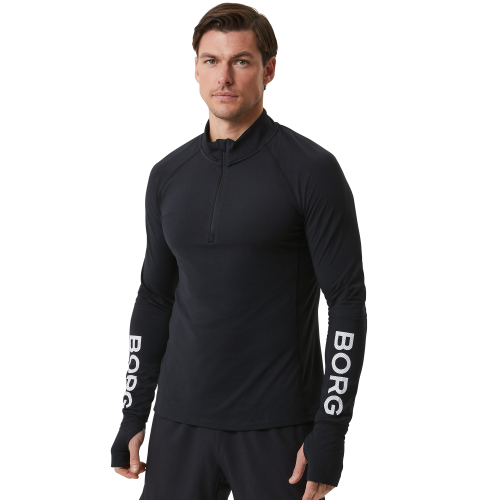 Björn Borg Borg Half Zip Sweat Black Male
