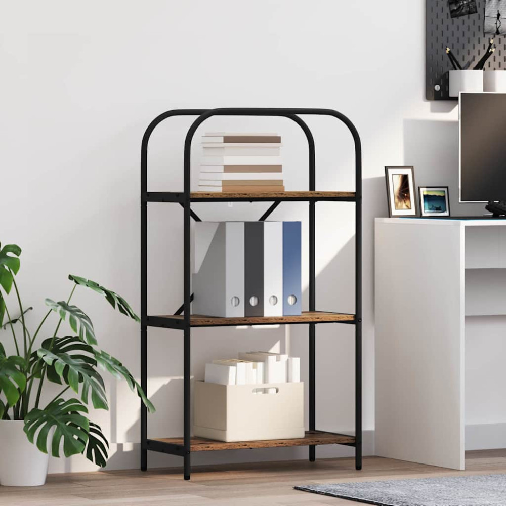 Produktbild för Hyllsystem Gammalt trä 60 x 30 x 109 cm Konstruerat trä