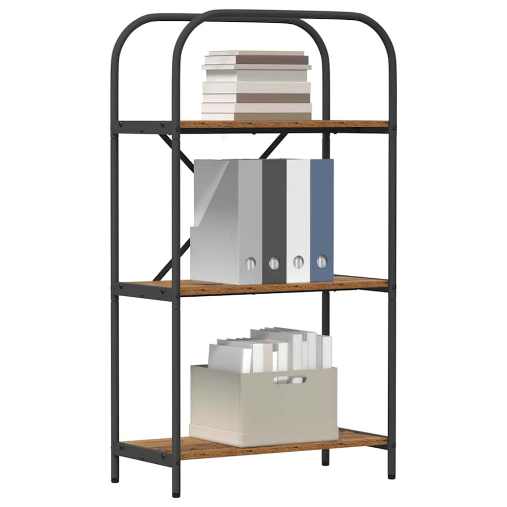 Produktbild för Hyllsystem Gammalt trä 60 x 30 x 109 cm Konstruerat trä