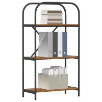 Produktbild för Hyllsystem Gammalt trä 60 x 30 x 109 cm Konstruerat trä